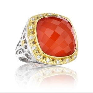 ✨Tacori Scarlett Red Onyx and Diamond Ring✨
